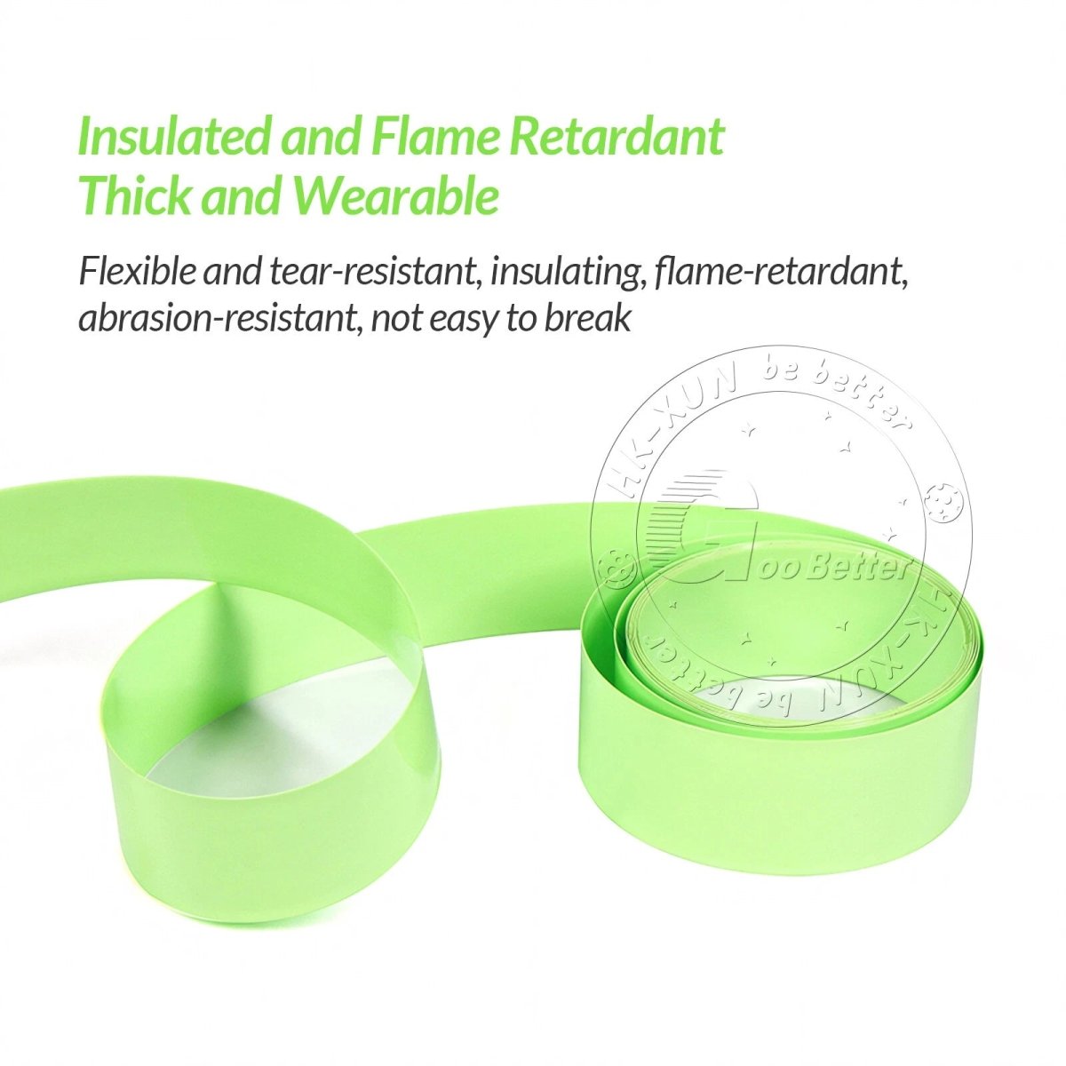 Fruit Green PVC Heat Shrink Tubing for RC Battery Packs — 15mm to 400mm Wide - HomeDIYer