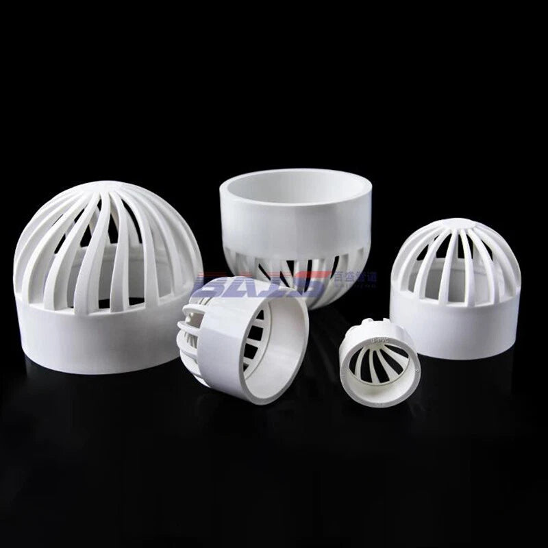 PVC Pipe Fittings Tank Drainage Pipe End Caps Water Drainage Filter For Aquarium