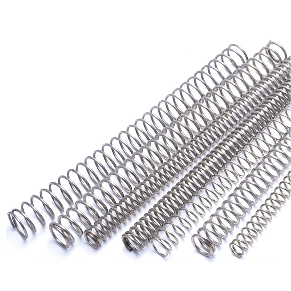 200mm Length Compression Springs Stainless Steel Wire Dia 0.3mm-2mm Small Spring