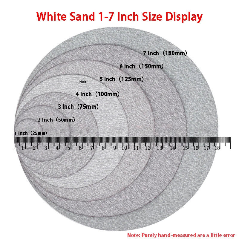 4" Inch Dry Sanding Discs 100mm Hook & Loop Sandpaper Pads Sheets 60#-1000 Grit