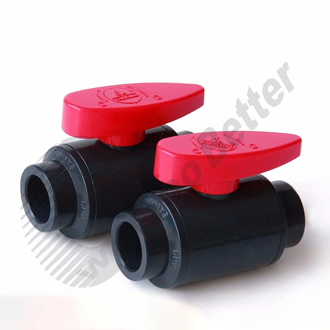 UPVC Ball Valves White Grey Φ20mm~Φ90mm UPVC Plumbing Fittings On Off Valves