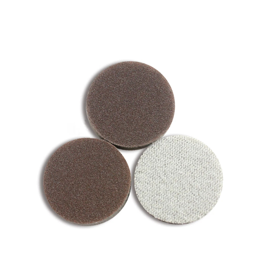 25mm-125mm Sponge Polishing Sanding Discs Hook Loop Sandpaper Red Grit 300-2000