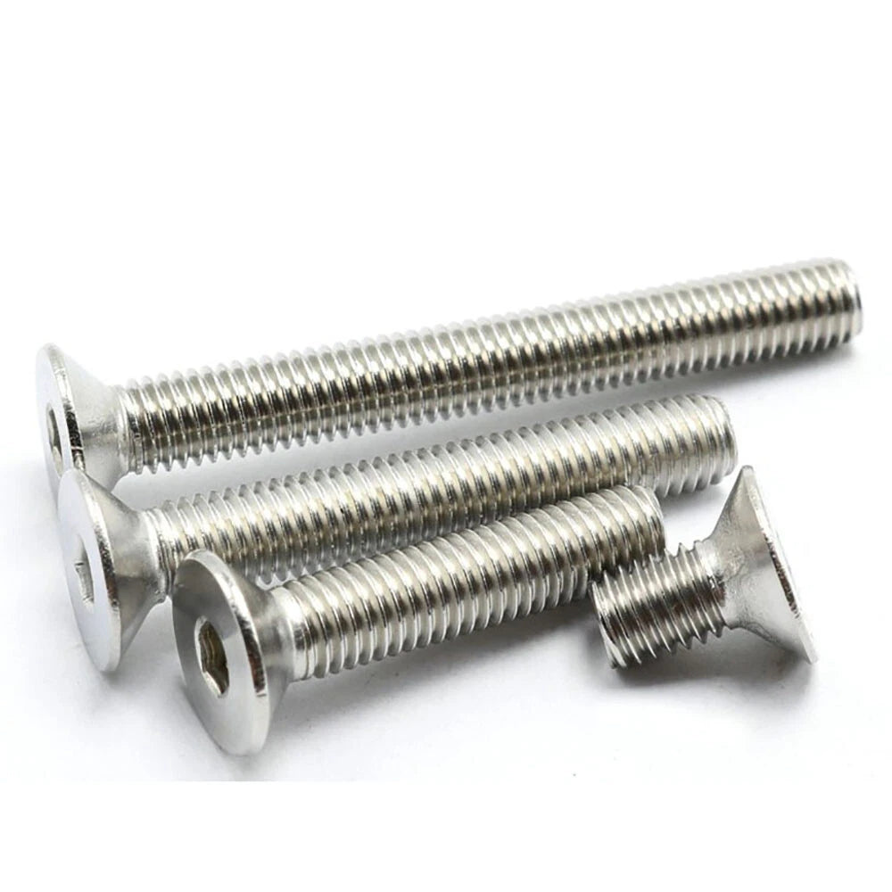 UNC A2/304 Stainless Steel Countersunk Socket Cap Machine Screws - Allen Drive Bolts