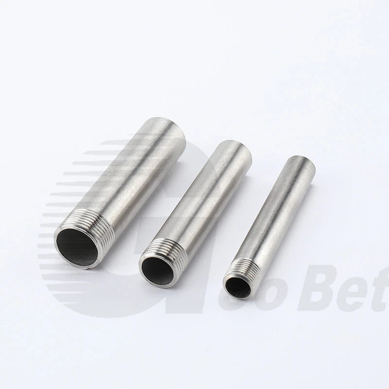 304 Stainless Steel Weld Nipple BSP Screwed Pipe Fitting | 1/4" to 4" (DN8–DN100)