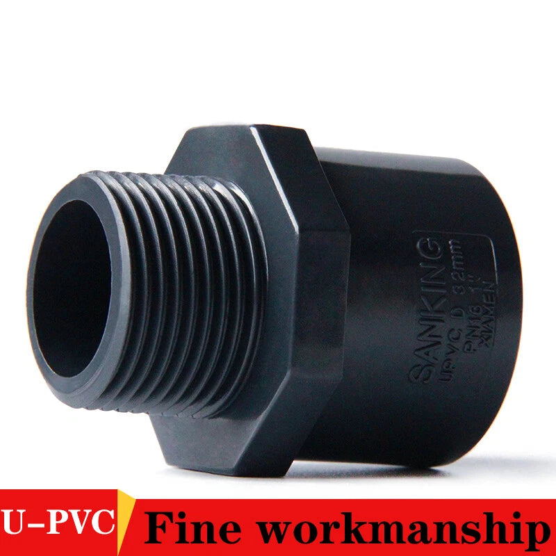 PVC Pipe Fitting transitional Socket Adhesive Fittings Dark 1 2", 3 4",1", 2" AG
