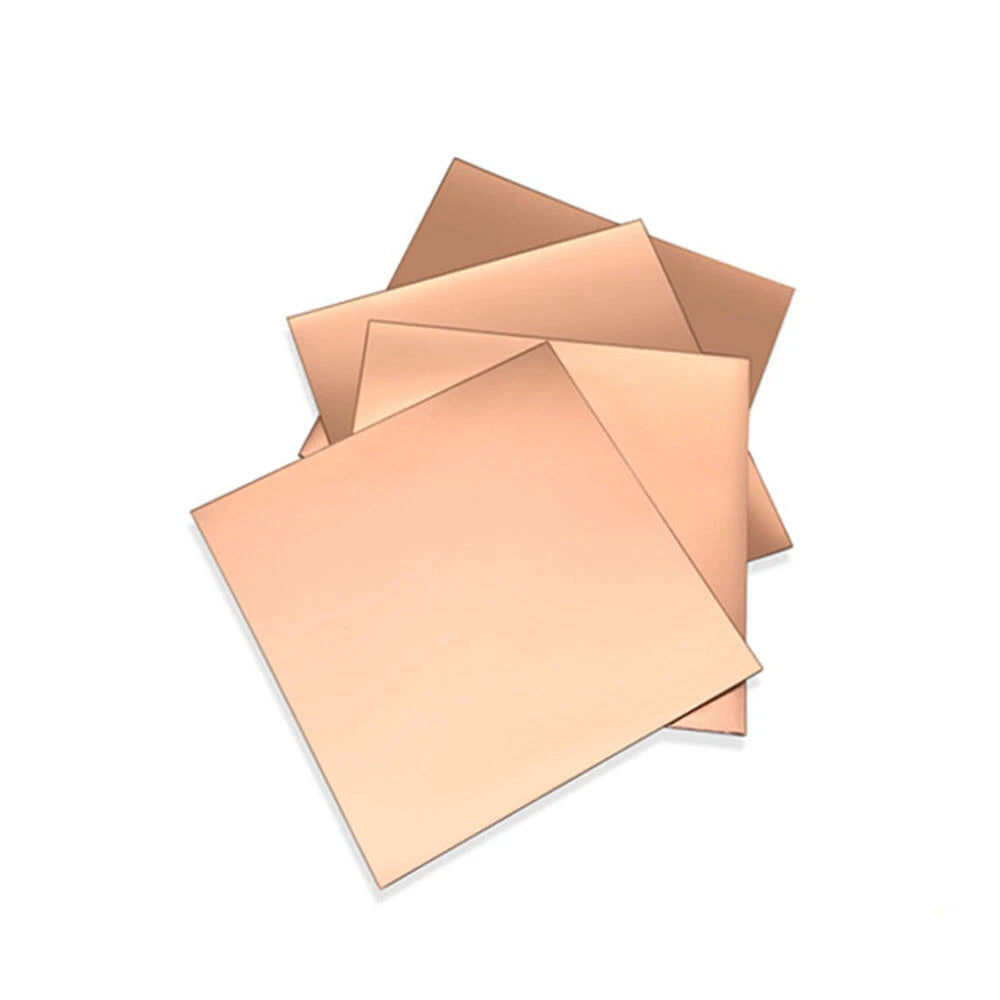 T2 Pure Copper Plate Sheet Copper Block Laser Cut 0.8mm to 5.0mm Thick Many Size