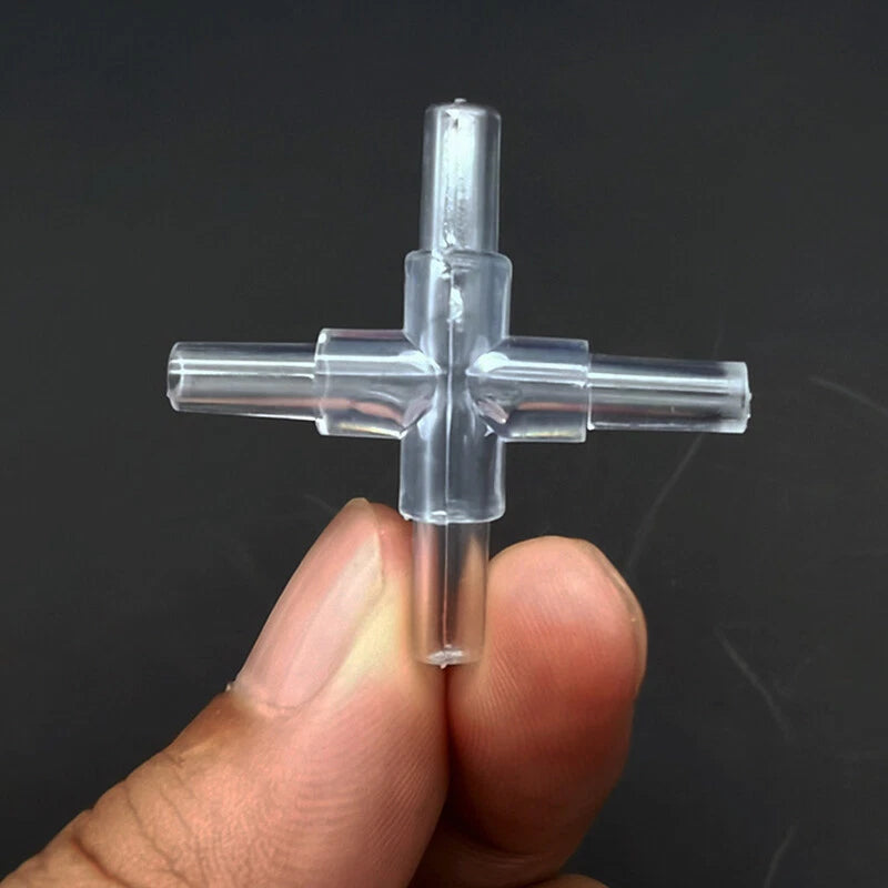 Plastic Barbed Hose Fittings — T, Y, Cross, Elbow & Straight Connectors for Aquarium & Irrigation