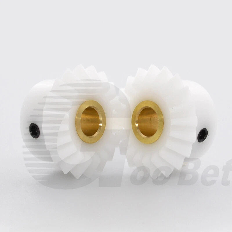 Bevel Gear Set POM Plastic 20/25/30 Tooth 90° 1:1 Pairing Mod 1-1.5 Miter Gear