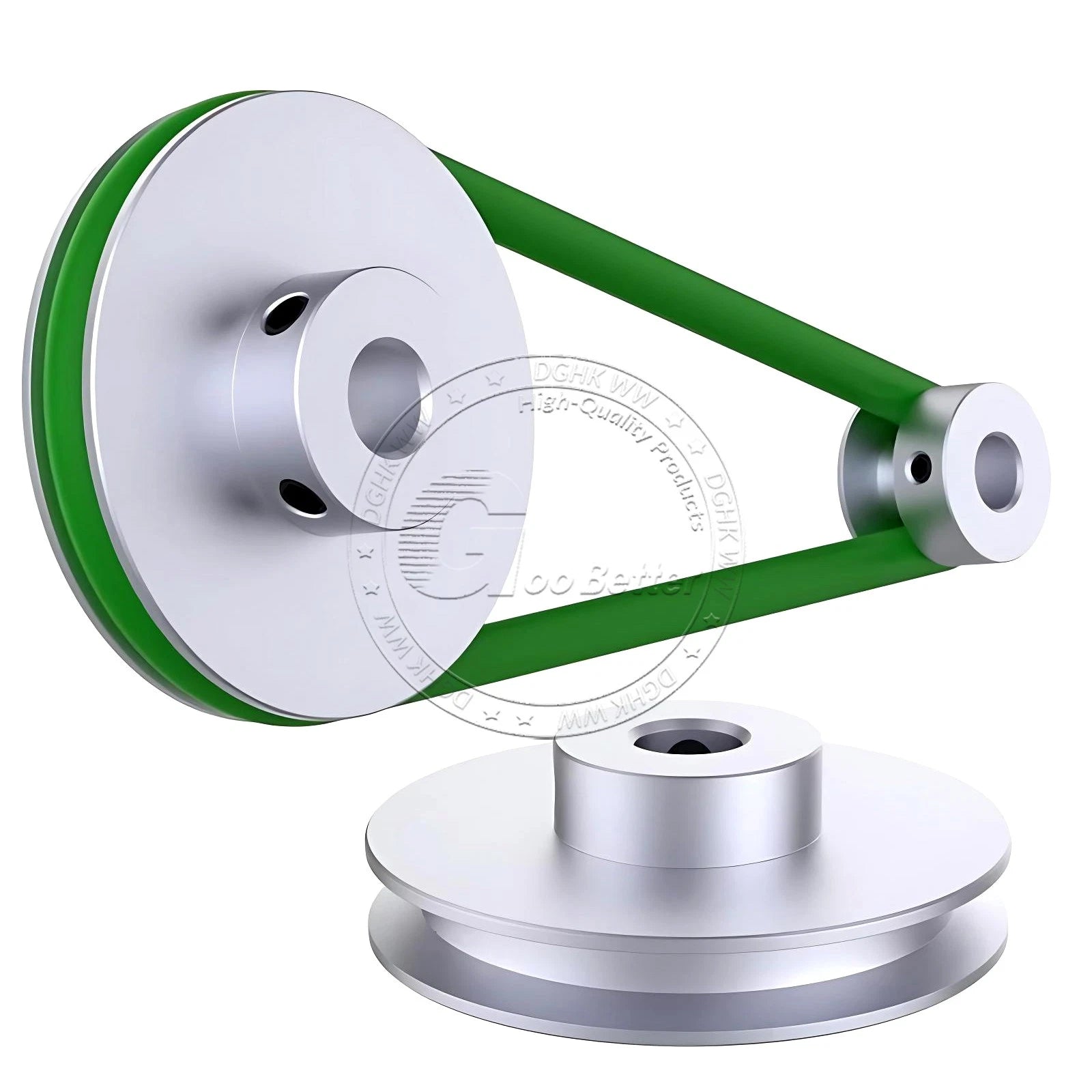 V Grooved Pulley Aluminum Round Belt Pulleys For 7mm Belt Single/Double Grooved