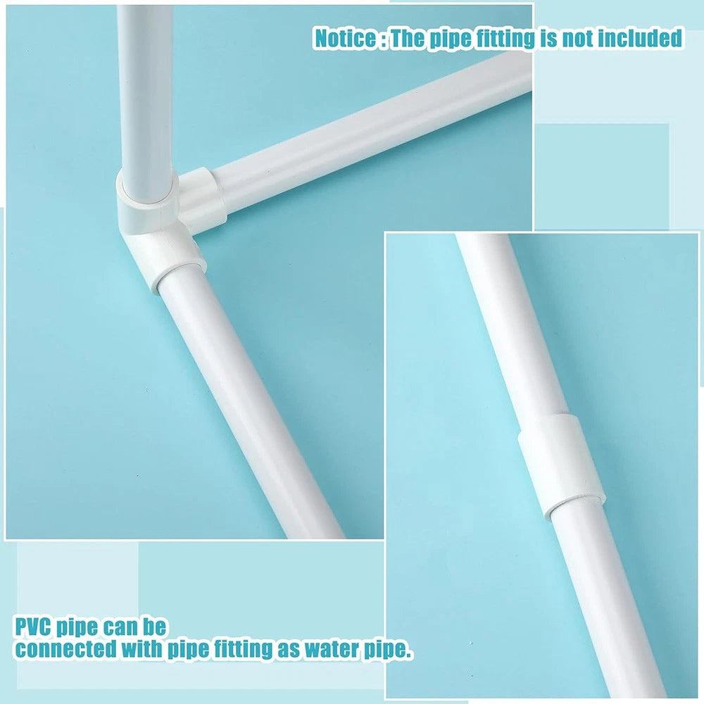 White PVC Round Tube – Rigid Pipe | OD 20–315mm | Length 50–500mm