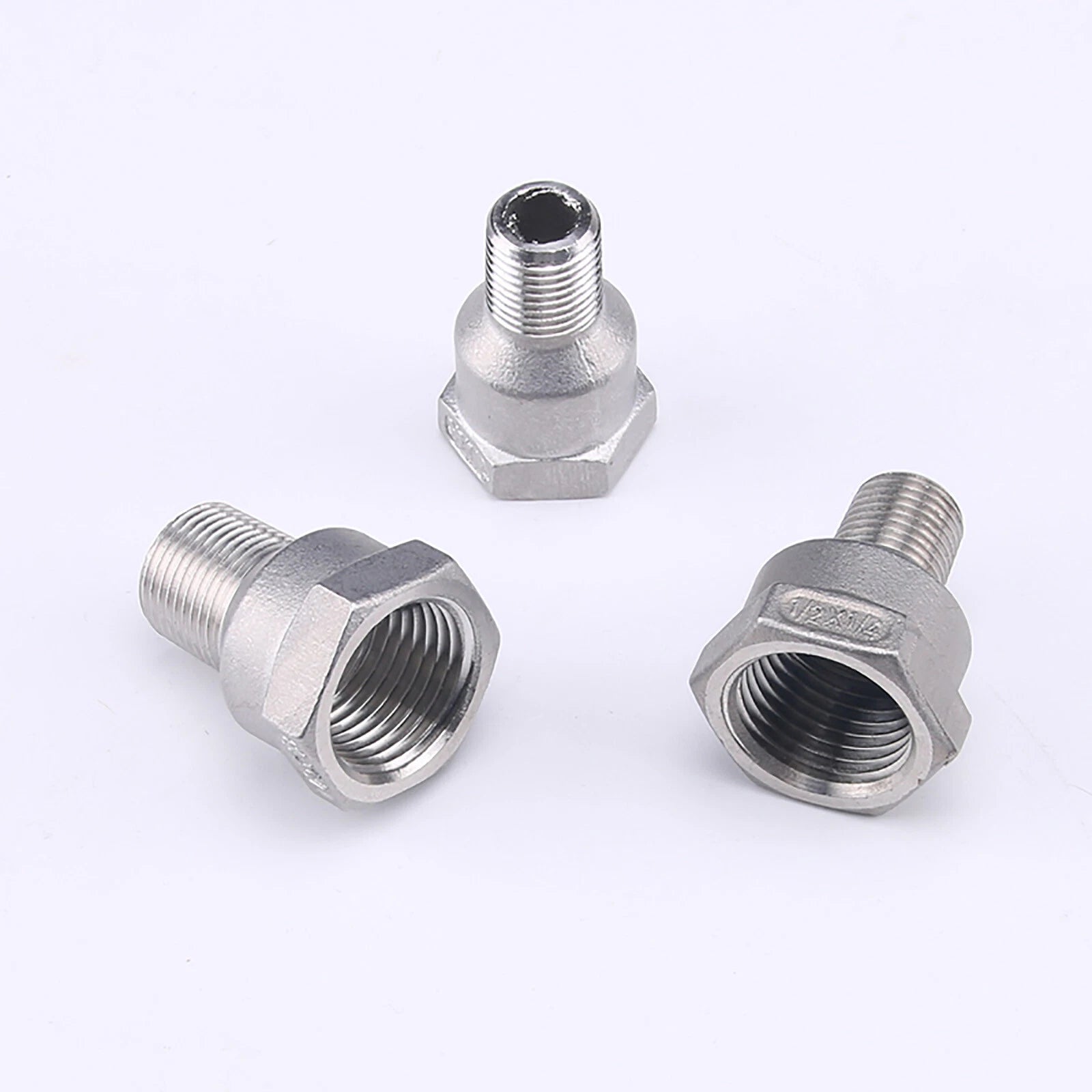 BSP Stainless Steel Reducing Socket — Male x Female Pipe Fitting Adapter