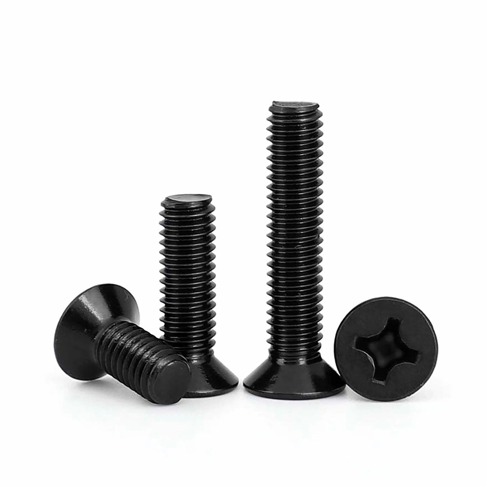M2 Stainless Steel Black Phillips Flat Head Countersunk Machine Screws DIN 965