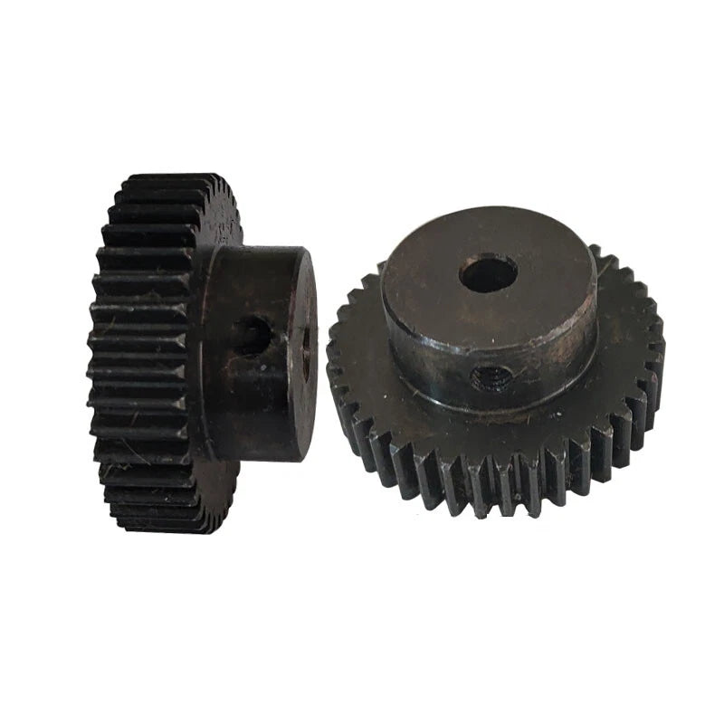 Spur Gears Pinion Gear 1.5 Mod Transmission Gear With Step 30-45 Teeth 45# Steel