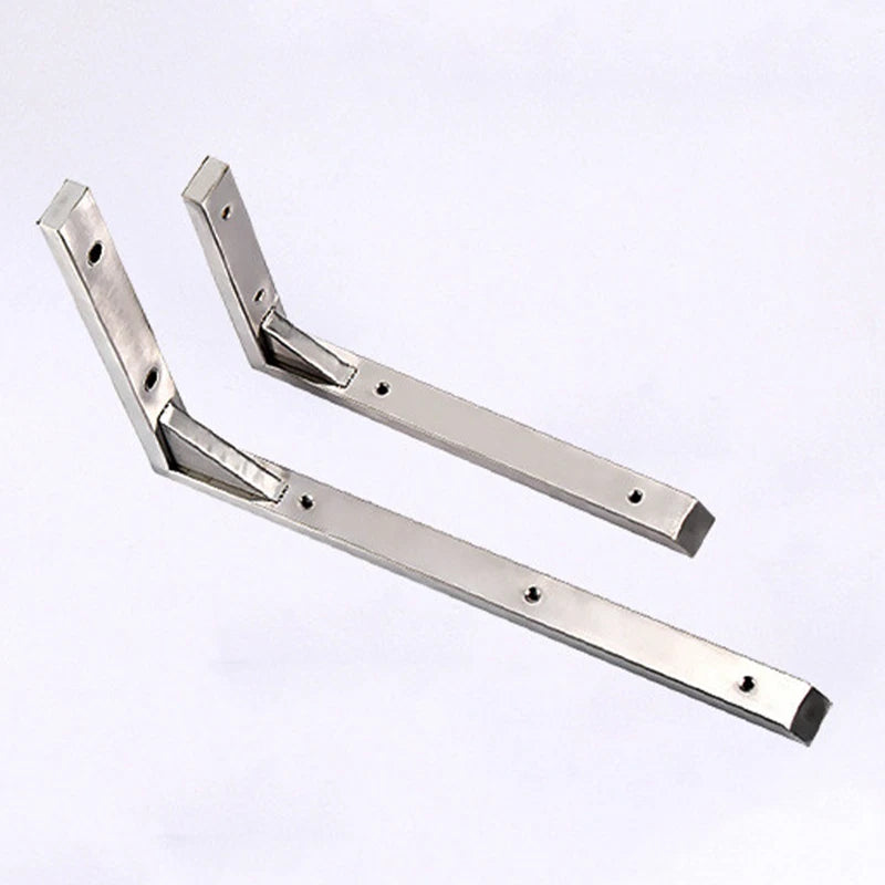 Square Tube Shelf Bracket - 304 SS L Shape for Microwave Storage Corner Bracket