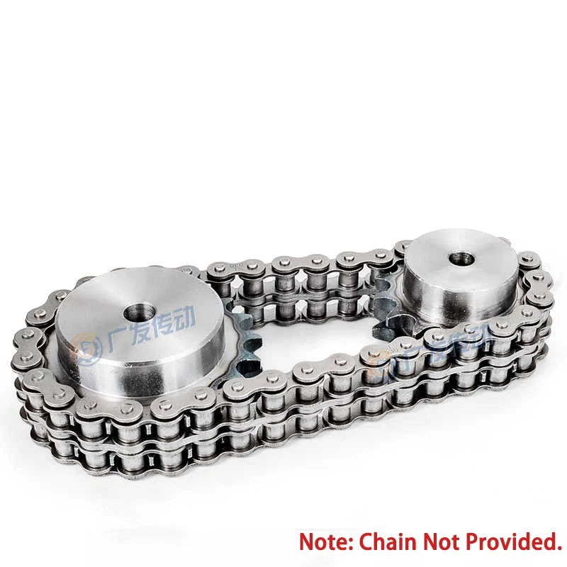 Duplex Chain Sprocket 10-38 Teeth Pitch 12.7mm For #40 08B Roller Chain 45#Steel