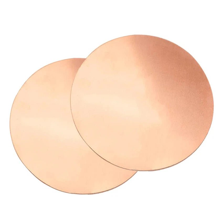 Solid Pure Copper Discs Round Plate Metal Sheet Thick 0.3-3.5mm Dia 10mm-300mm - HomeDIYer