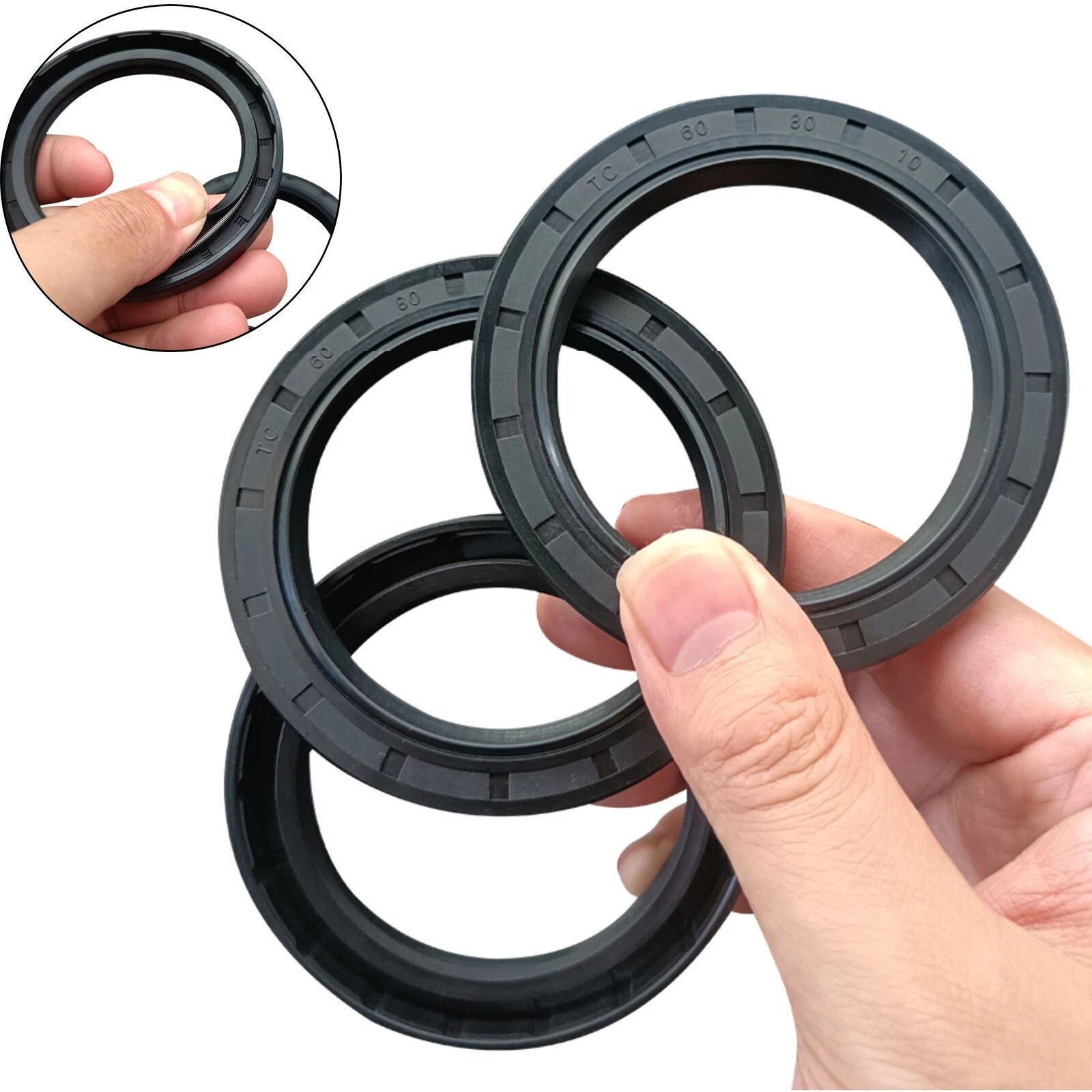 TC Oil Seal NBR Rotary Shaft Seal Shaft Double Lip Metric Size Rotary Shaft