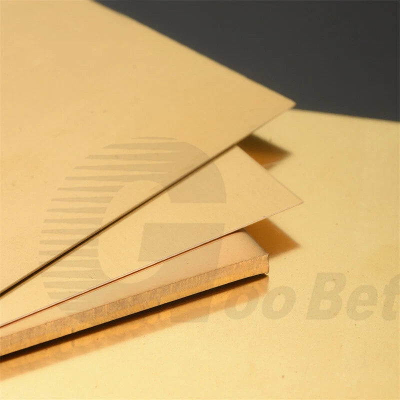 1.5mm Thickness Solid Flat Brass Plate Sheet Panel Cutting Size 350mm x 350mm