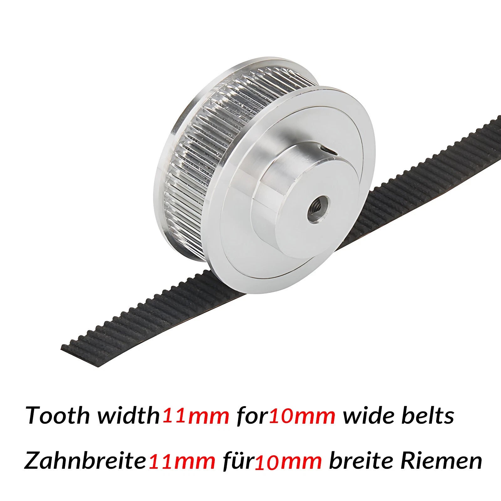 GT2 2GT 70T-120T Timing Belt Pulleys 5mm-25mm Bore with Steps for CNC 3D Printer