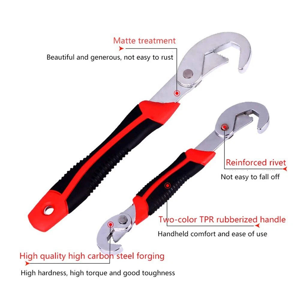 Universal Wrench Adjustable Spanner Multi-Function Wrench Pipe Hand Tool 8-22mm