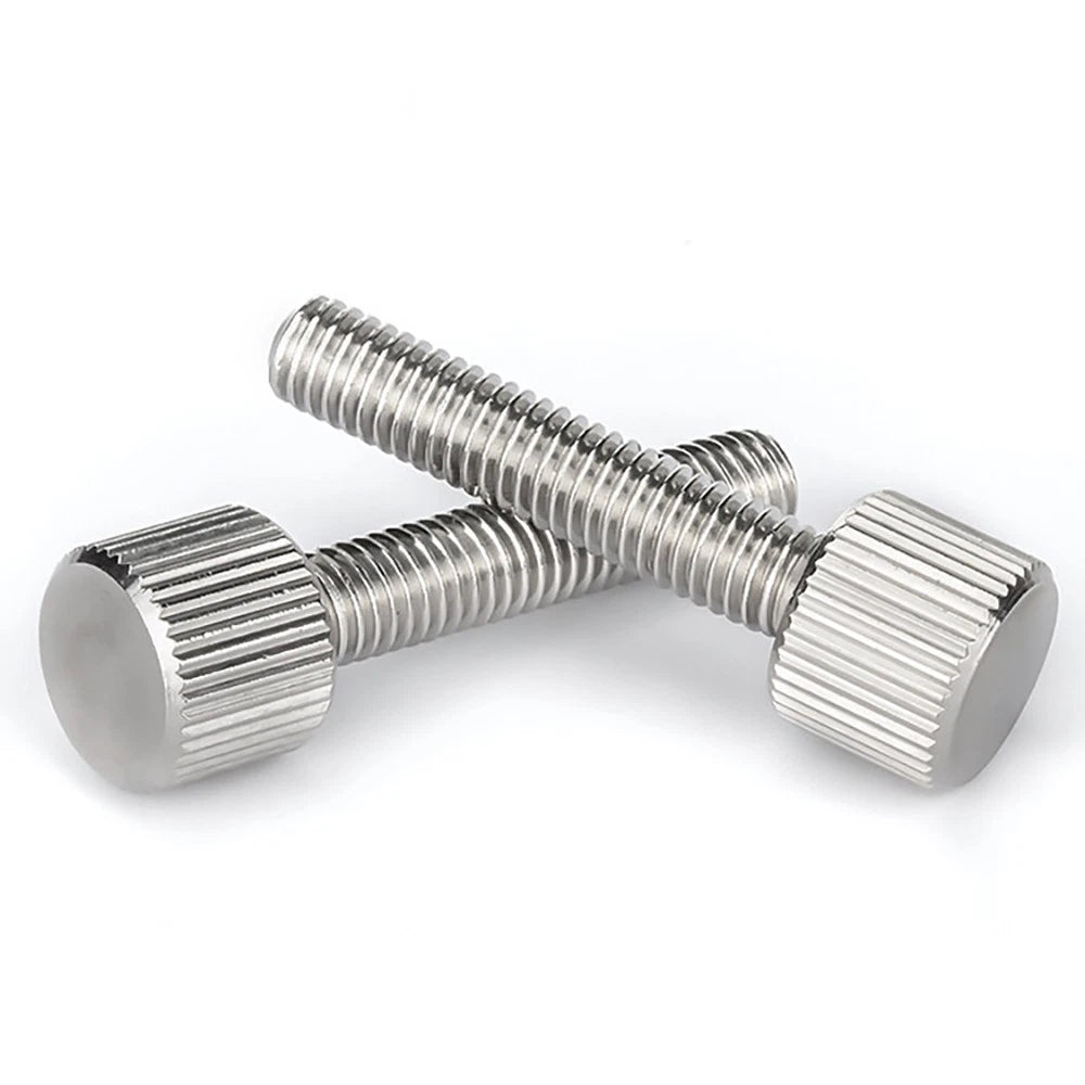 M3 Knurled Thumb Screws A2 Stainless Steel Flat Head Thumbscrew Bolts 6mm to 20mm - HomeDIYer
