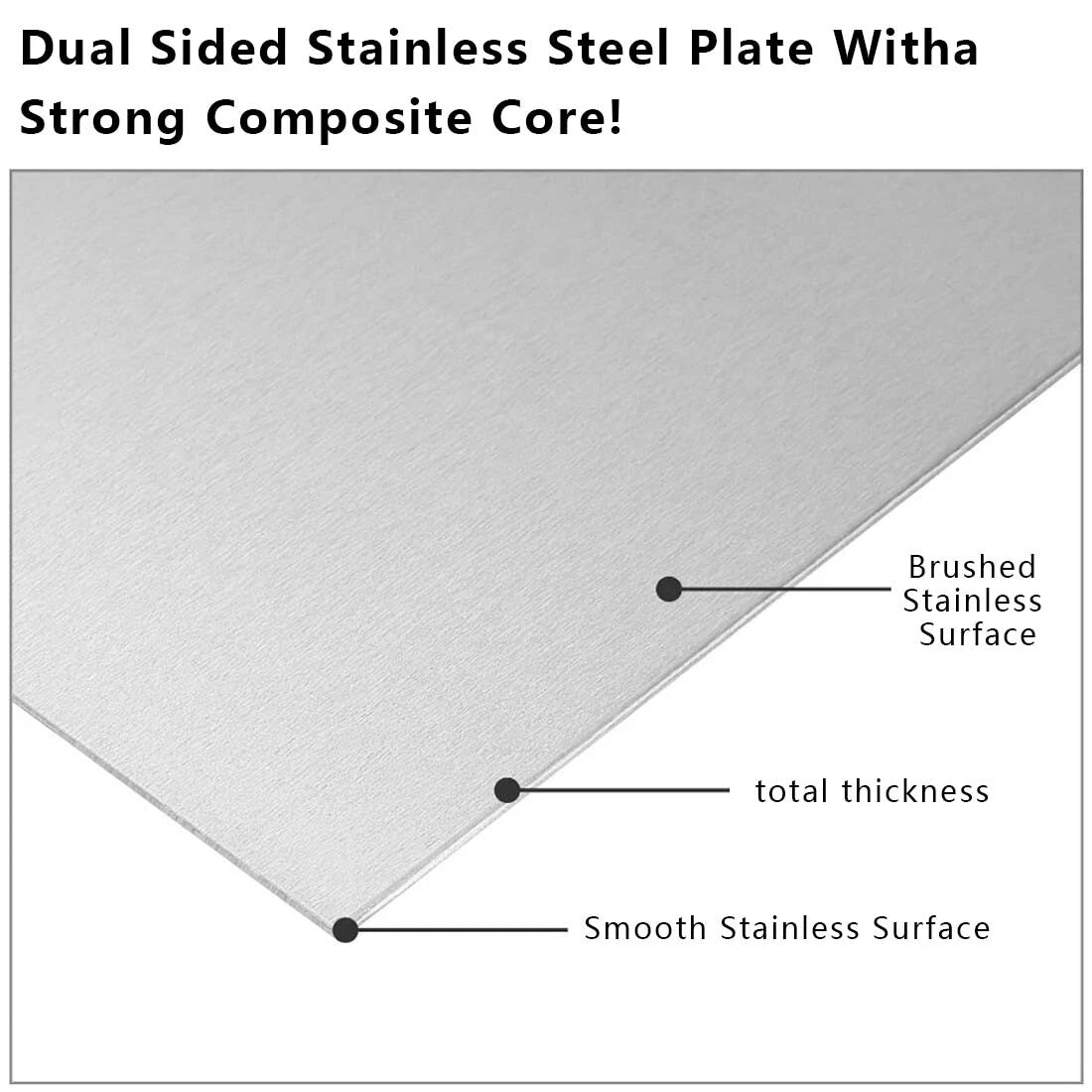 304 Stainless Steel Plate Sheet/Polished Plate/Solid Metal Board Thick 0.6mm~5mm