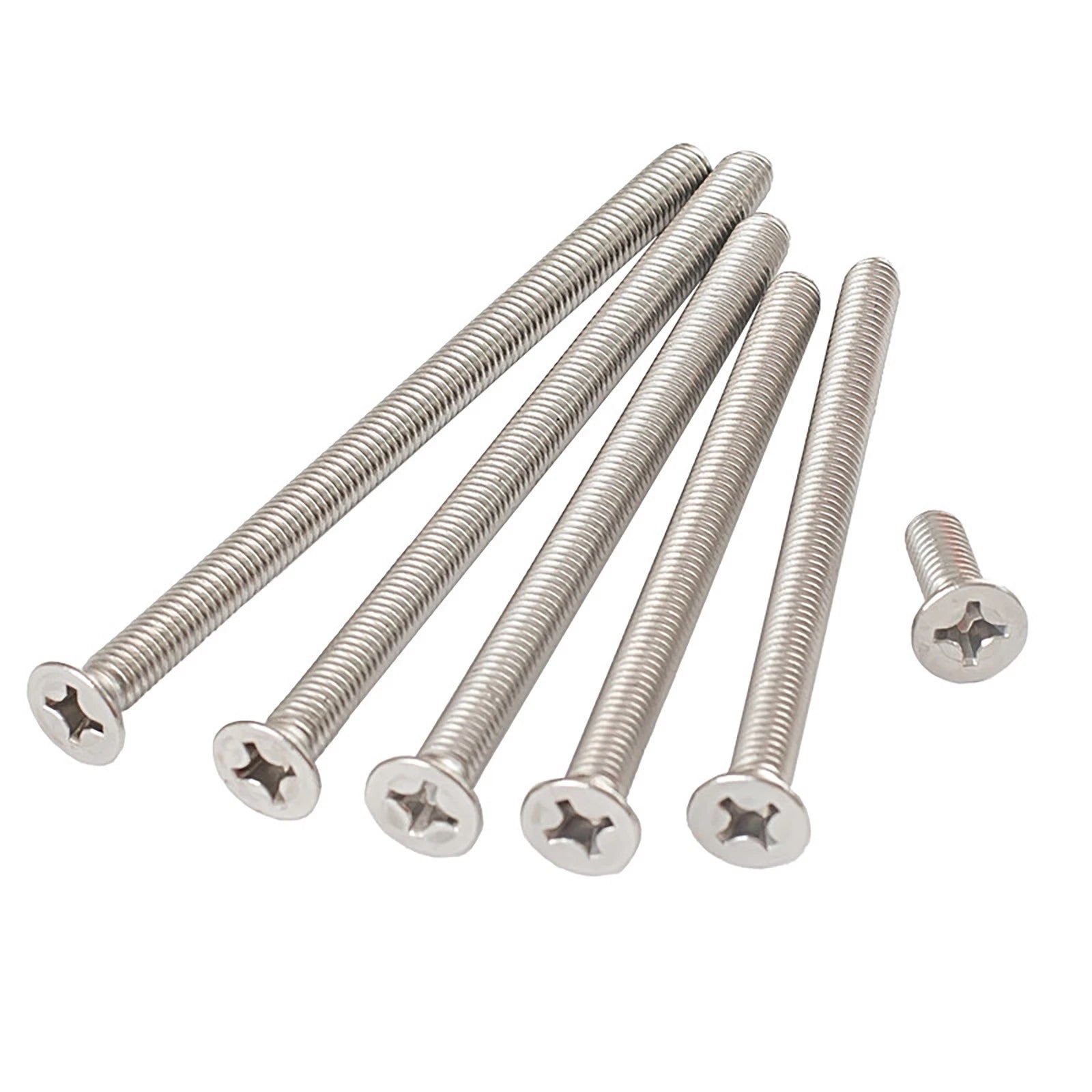 A2 Stainless Steel Countersunk Phillips Machine Screws DIN 965 — Extra Long M2–M12