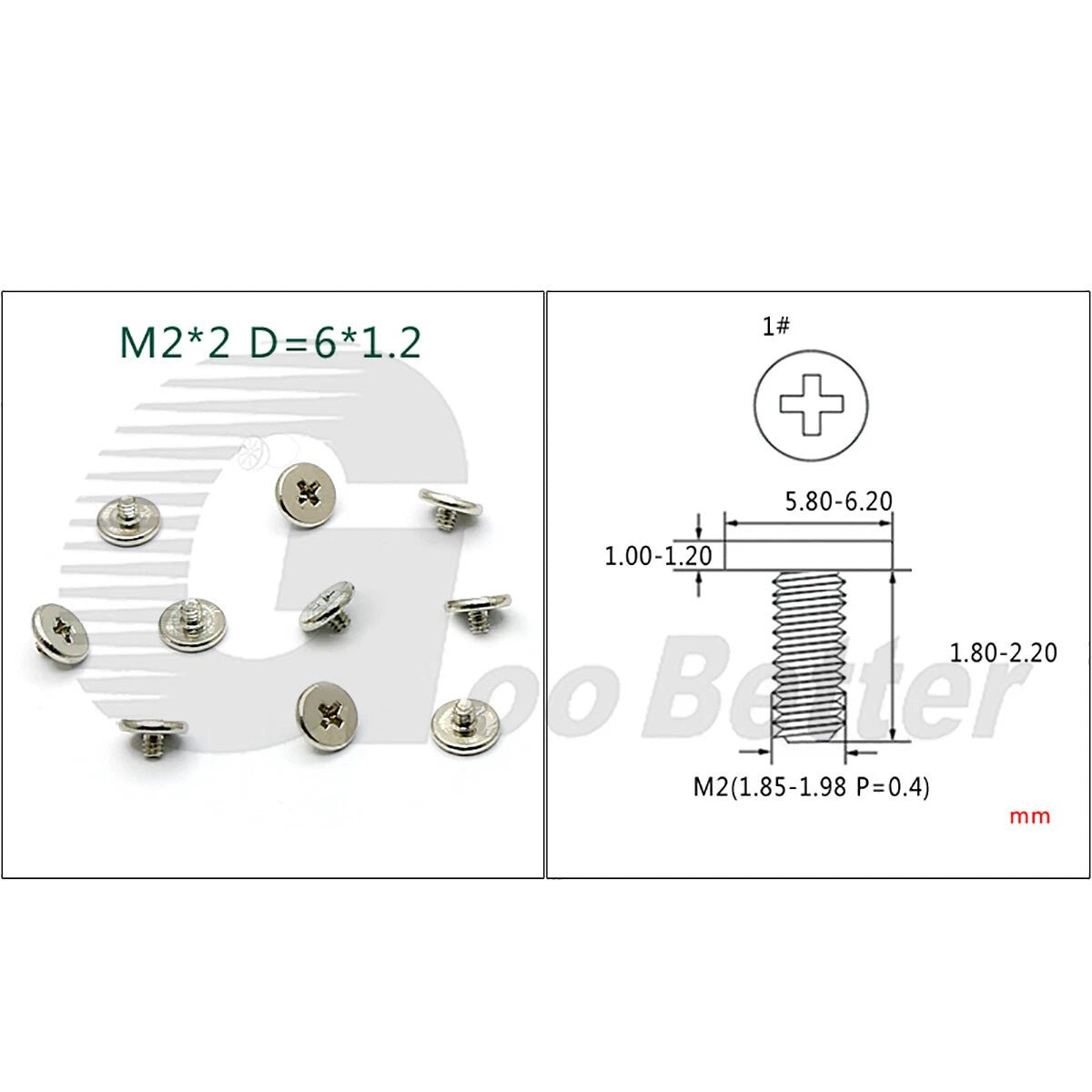 M2 Thin Wafer Head Machine Screws | Ultra - Low - Profile Flat Head | Zinc / Ni / Stainless | 2–21mm - HomeDIYer
