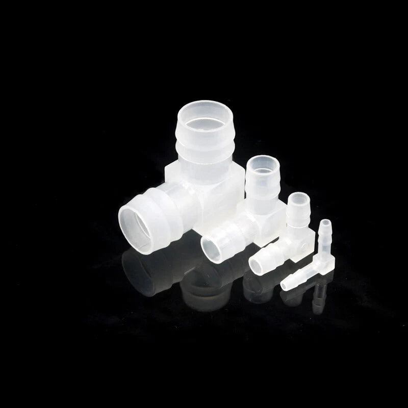 Food Grade Joiner Tubing Plastic Barbed Connector Pipe Hose Fittings Air Water