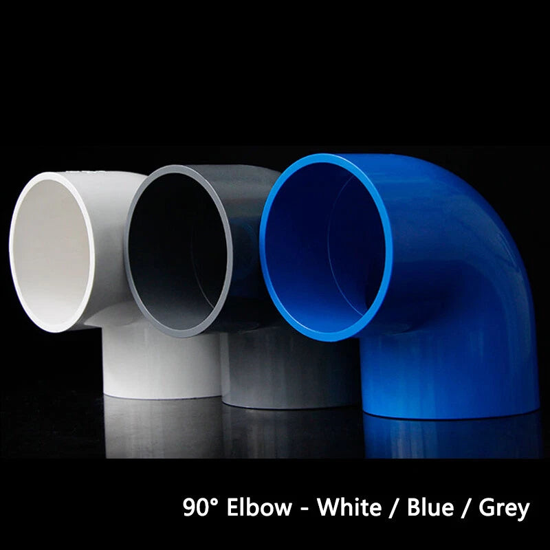 PVC 3 4 5 6-Way Elbow Connector Direct Pipe Fittings 20-110mm White Blue Grey
