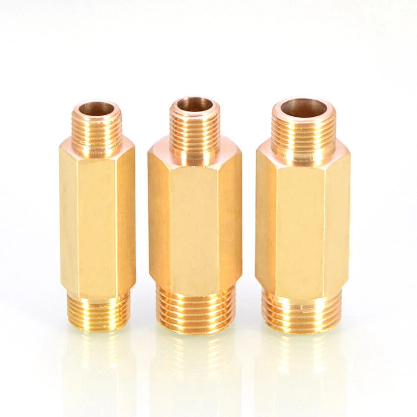 Brass BSP Male Thread Pipe Fitting Connector — 1/8" to 1/2" Joiner Adapter