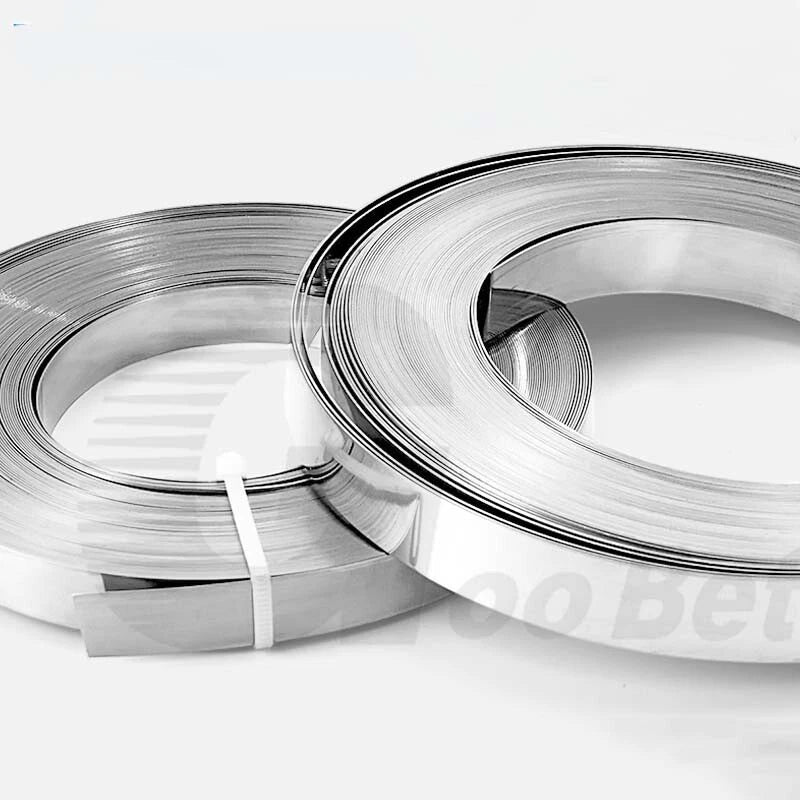 5 Metre Stainless Steel Strip A2 304 Metal Sheet Foil Band Roll 0.1-0.5 mm Thick
