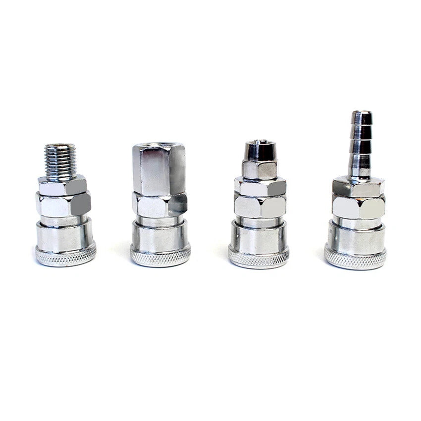 Air Hose Quick Release Coupler Set — Male & Female Compressor Fittings