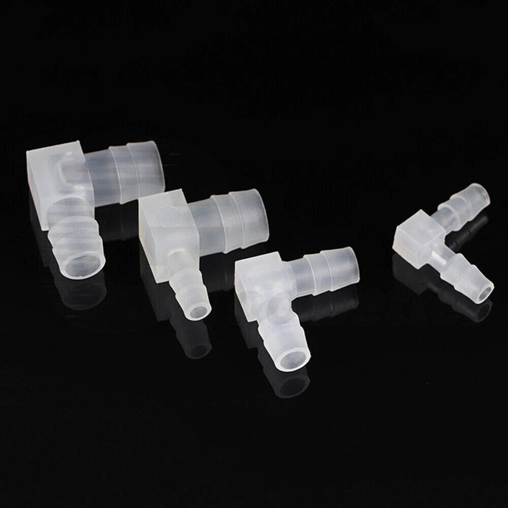 Plastic Elbow Barb Hose Connector — L-Piece Tube Joiner for Air, Fuel & Water (1.6mm–20mm)
