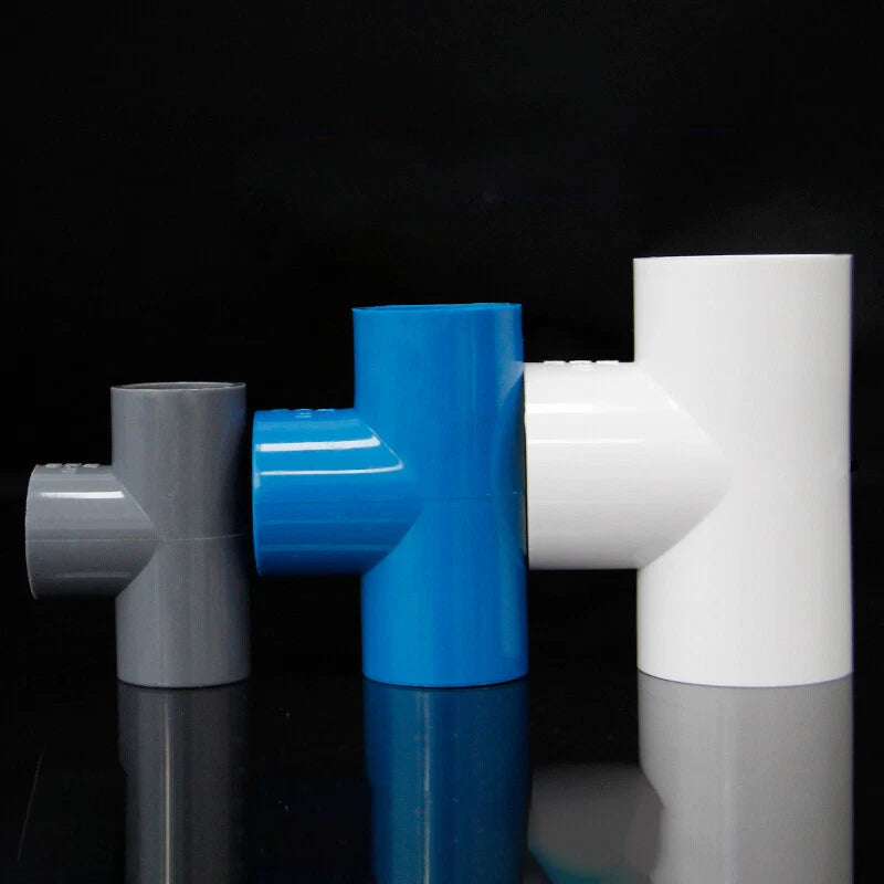 PVC Pipe Fittings Tee Socket ID 16mm - 200mm T Type Solvent Weld 3-Way