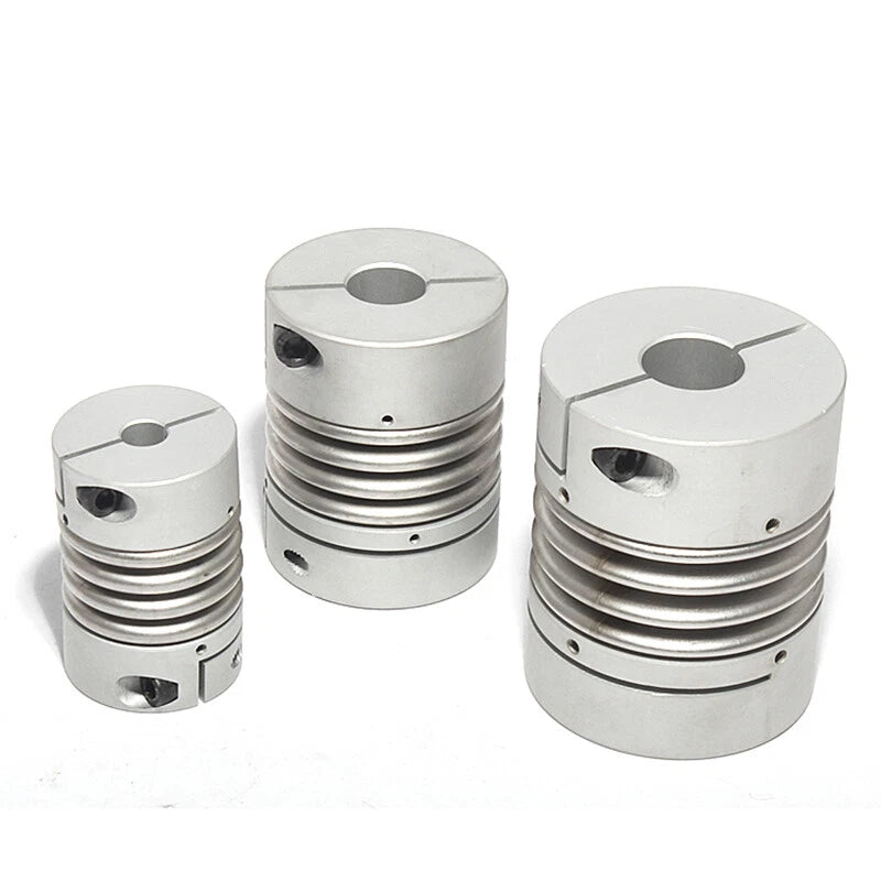 Flexible Shaft Coupling Connector Coupler CNC Aluminum Alloy Bellows 3mm-45mm