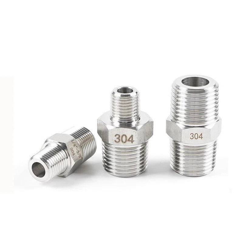 A2 Stainless Steel BSP Male to Male Hex Nipple Pipe Fittings