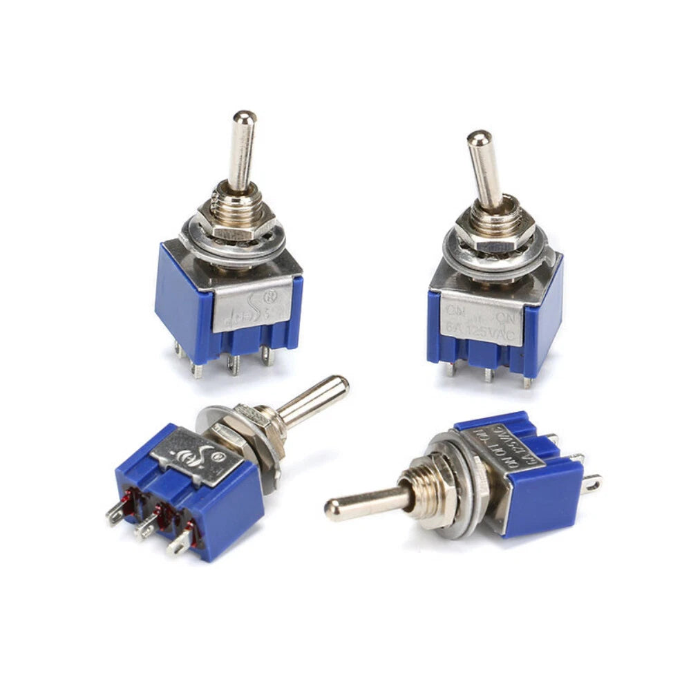 MTS Series Mini Toggle Switch SPDT DPDT ON-ON ON-OFF-ON for Car Boat Dashboard