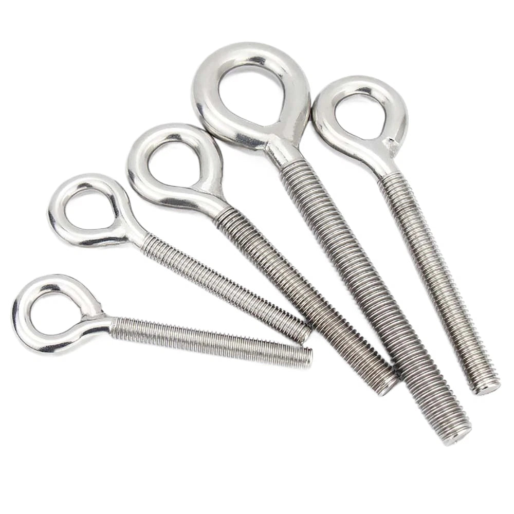 Stainless Steel Eye Bolts M4–M24 | A2 Forged Metric Lifting Ring Screws