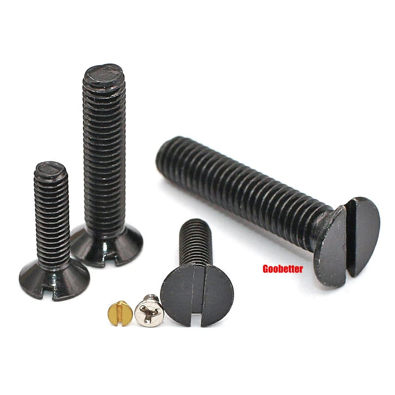M1.2 M1.6 M2 M4 M5 M6 Slotted Countersunk Head Machine Screws Flat Bolts 3~25mm
