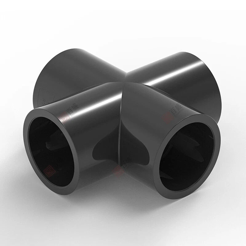 PVC UPVC 4-Way Water Supply Pipe Fittings Adapter Connector Joint ID 20mm-110mm