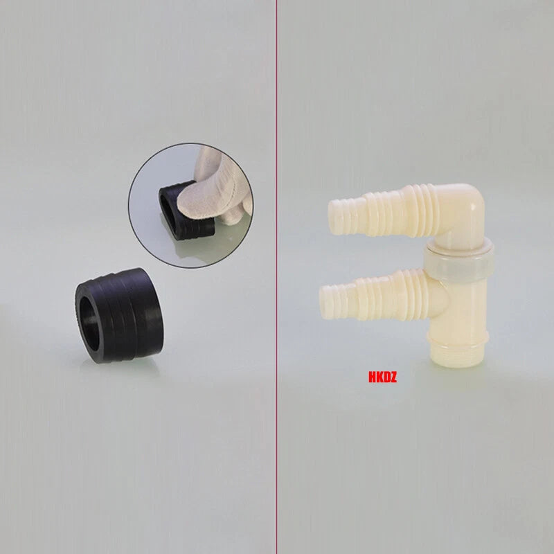 Washing Machine Drain Hose Connector — Tee, Elbow, Straight & Triple Fittings for Sink & Basin