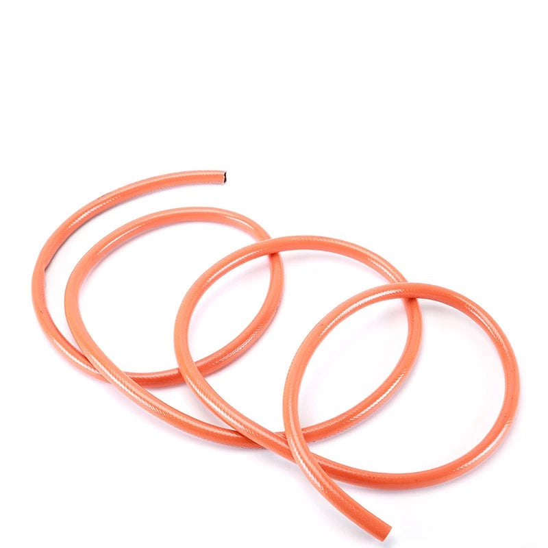 PVC Flexible Braided Tubing — Hydroponics & Irrigation Hose with Optional Clips
