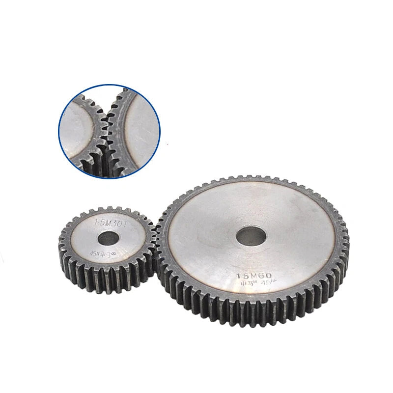 Spur Gear 1/1.5/2/2.5/3/4/5 Mod 12T - 150T Flat Gear 45 Steel Transmission Gears