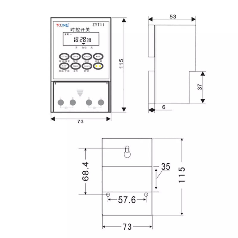 Time Switch AC 220V Timer + Contactors 2.2KW - 25KW for Street lights Billboards - HomeDIYer