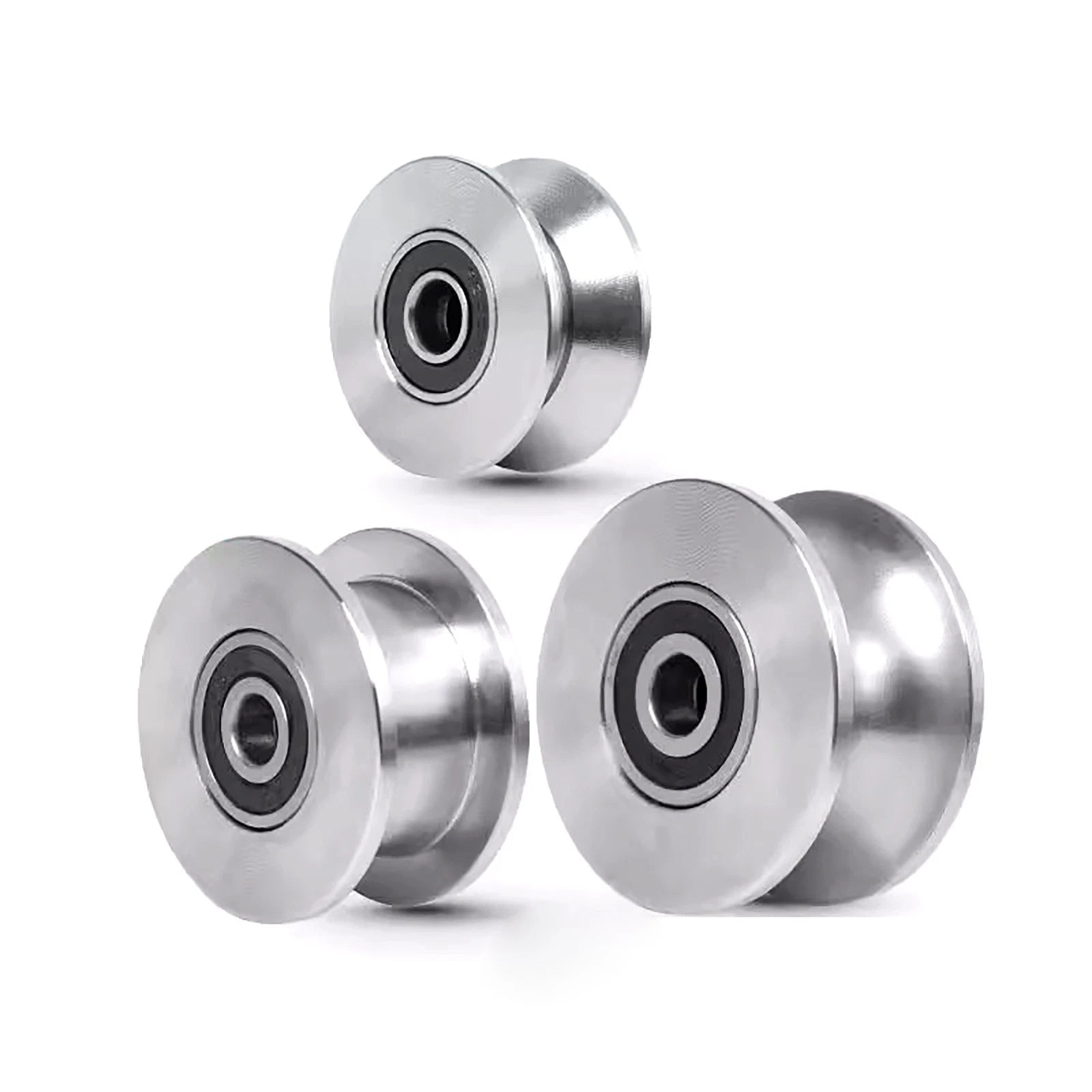 U/V/H Groove Pulley Wheel with Bearing OD 34-90mm for Rope or Wire Gym Pulley