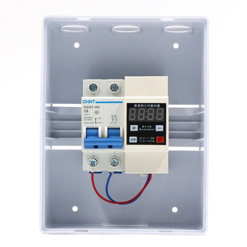 DZ47 MCB Circuit Breaker +Timing Controller DC 2P 1A 10A 16A 20A 25A 32A 40A 50A 60A - HomeDIYer