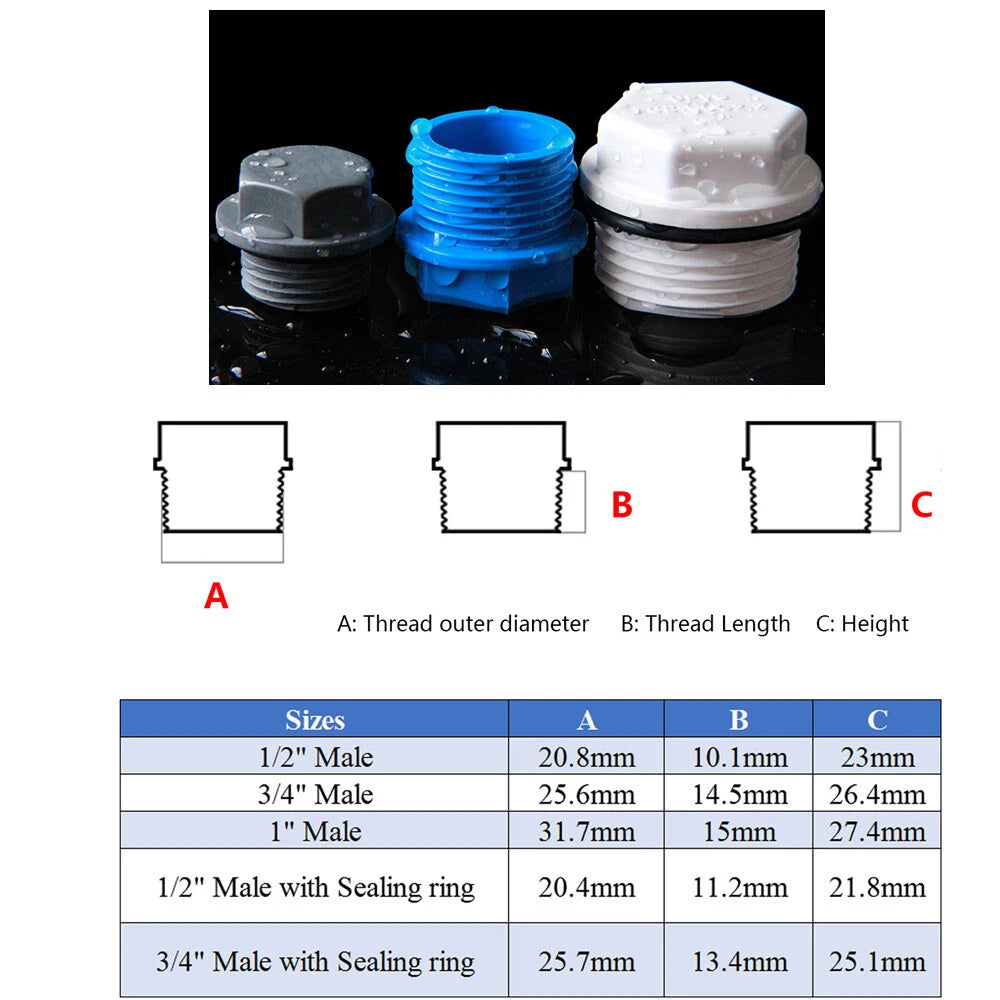 Blue PVC Pipe Adhesive Fittings Sleeves Elbow Tee Cross Reducer Caps Ball Valves