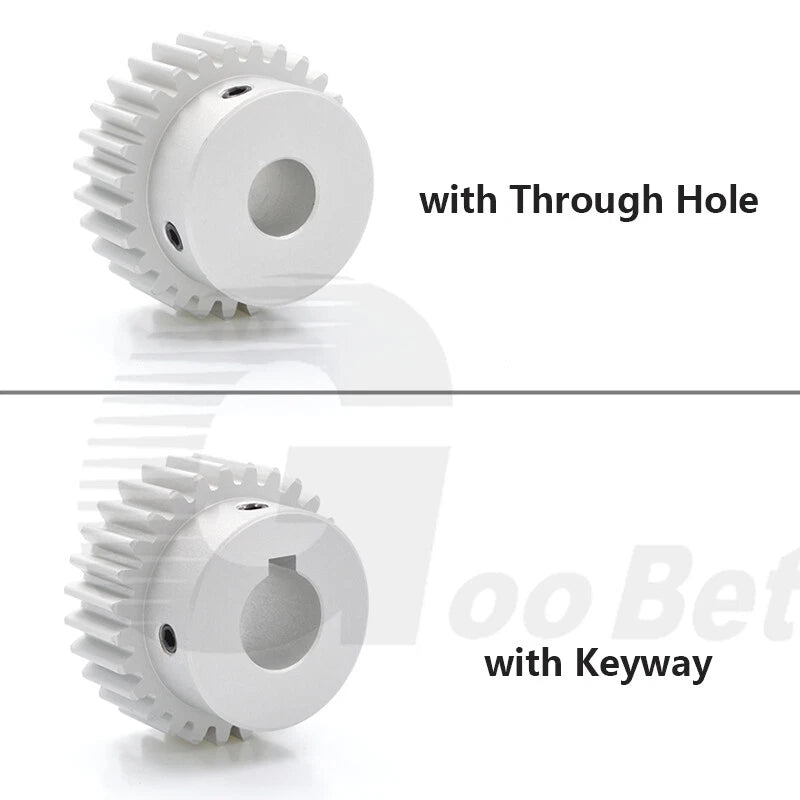 Spur Gear Aluminium Mod 1.5 with Hub 12- 32 Tooth Pinion Motor Gear Bore 6-20mm