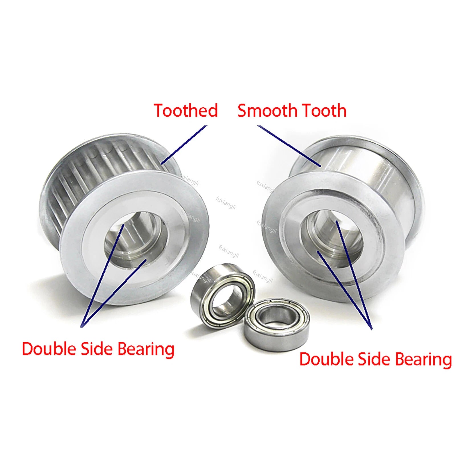 MXL Timing Belt Drive Tensioner Pulley Smooth Tooth/Toothed Idler Width 7/11mm